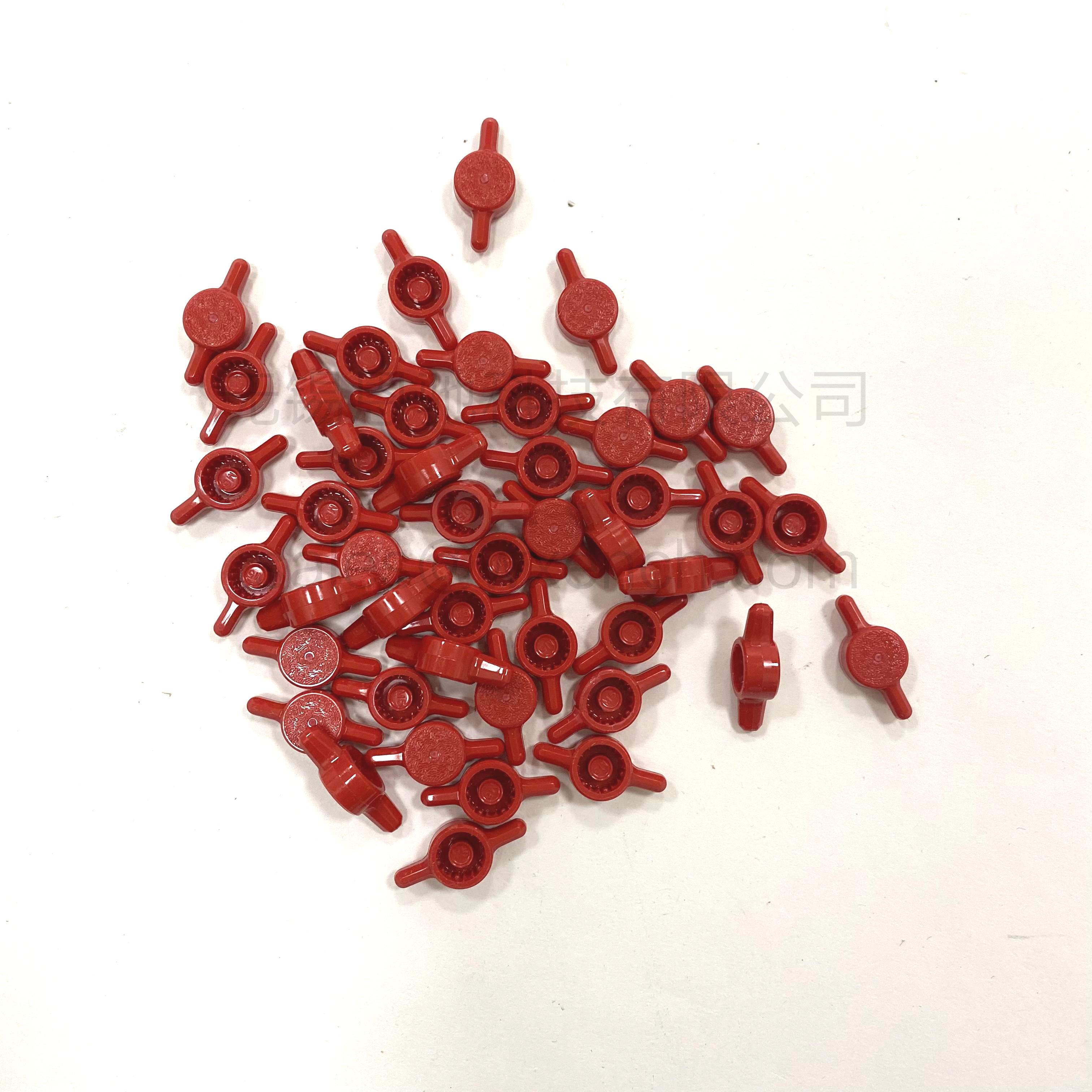 Shear-loc指旋拇指塑料旋鈕83-98-937R紅色M5三通旋鈕花環(huán)旋鈕